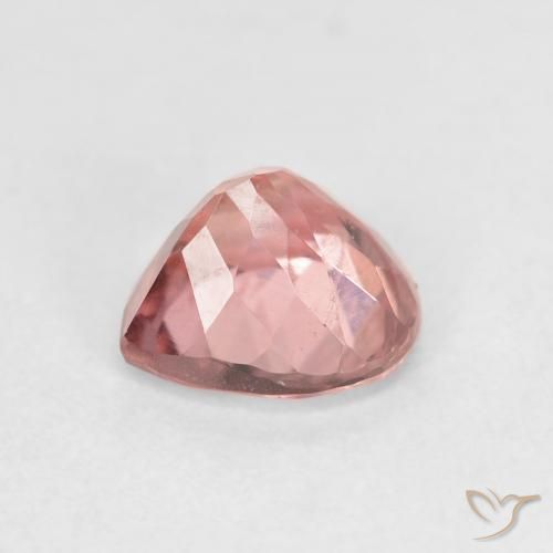 Turmalina rosa avermelhado Natural 1.28ct, Formato de pêra, VS