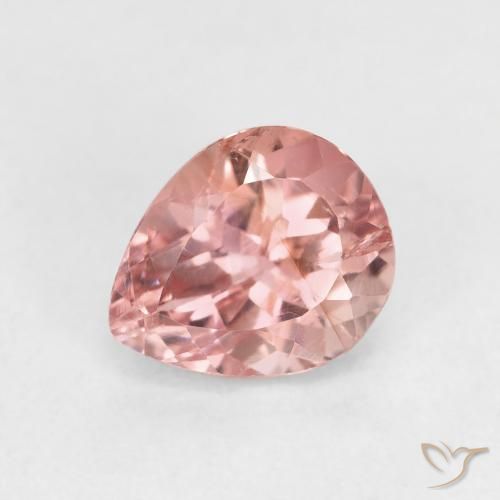 Turmalina Luz rosa Natural 1.46ct, Formato de pêra, VS