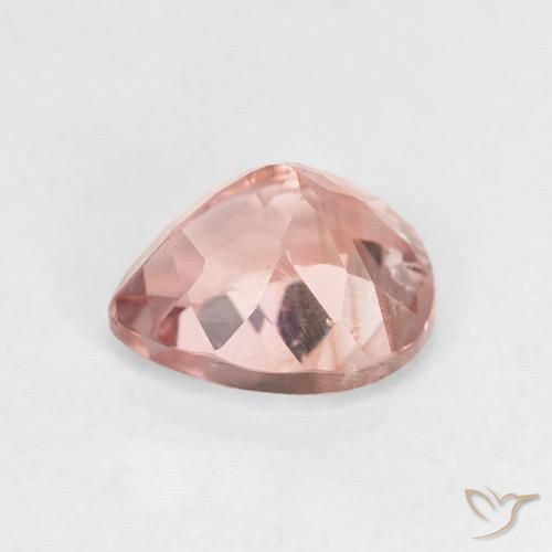 Turmalina Luz rosa Natural 1.46ct, Formato de pêra, VS