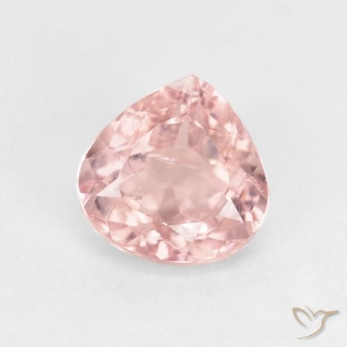 Turmalina Luz rosa Natural 1.43ct, Formato de pêra, VS