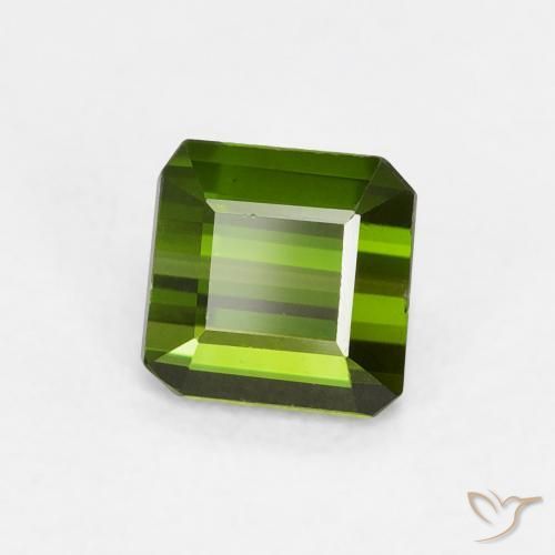 Turmalina Verde floresta Natural 0.68ct, Corte Octógono / Esmeralda, VVS