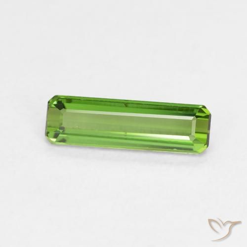 Turmalina verde escuro Natural 0.80ct, Corte Octógono / Esmeralda, VVS