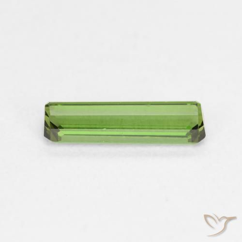 Turmalina verde escuro Natural 0.80ct, Corte Octógono / Esmeralda, VVS
