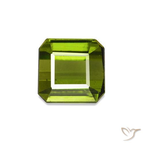 0.69ct verde escuro Turmalina Pedras Preciosas, Corte Esmeralda, VVS