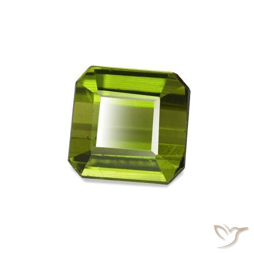 Turmalina verde escuro Natural 0.69ct, Corte Octógono / Esmeralda, VVS