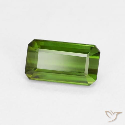 Turmalina Verde escuro Natural 0.90ct, Corte Octógono / Esmeralda, VVS