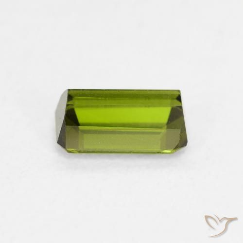 Turmalina Verde Terroso Natural 0.59ct, Corte Octógono / Esmeralda, VVS