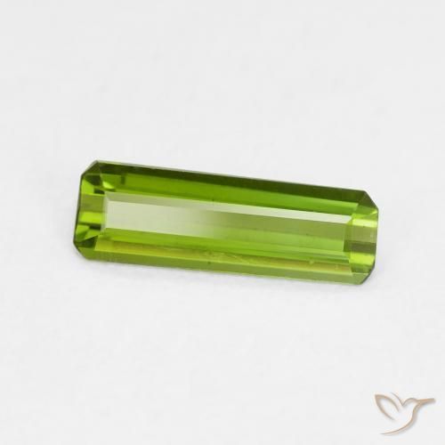 Turmalina verde vivo Natural 0.70ct, Corte Octógono / Esmeralda, VVS