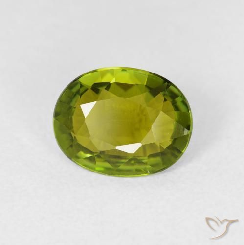 Turmalina Verde Floresta Quente Natural 1.32ct, oval, VS