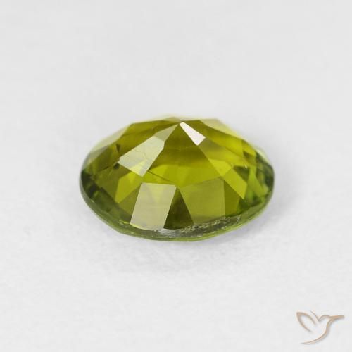 Turmalina verde vivo Natural 1.44ct, oval, VS