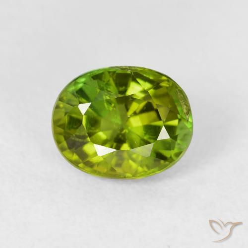 1.71ct Natural Verde Terroso Quente Turmalina, oval, VS