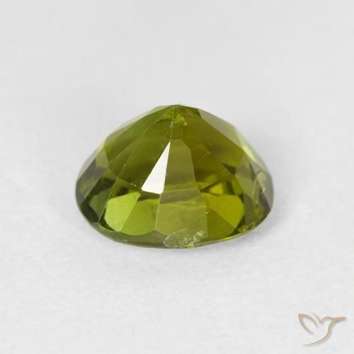 Turmalina Verde Terroso Quente Natural 1.71ct, oval, VS