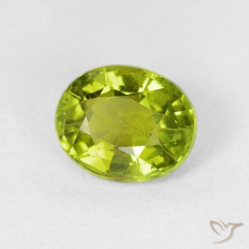 Turmalina Verde médio Natural 1.48ct, oval, VS