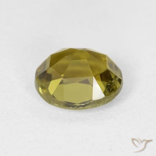 Turmalina Verde amarelado Natural 1.75ct, oval, VS