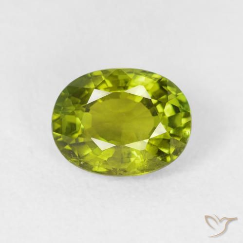 1.39ct Natural verde vivo Turmalina, oval, VS