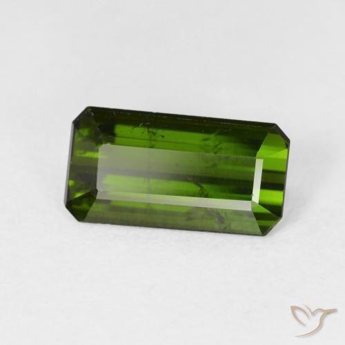 Turmalina Verde Terroso Natural 2.69ct, Corte Octógono / Esmeralda, VS