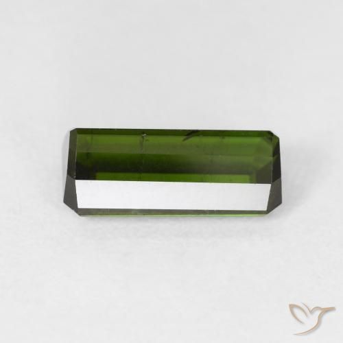 Turmalina Verde Terroso Natural 2.69ct, Corte Octógono / Esmeralda, VS