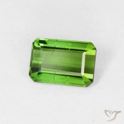 Turmalina Verde médio Natural 0.75ct, Corte Octógono / Esmeralda, VS-SI