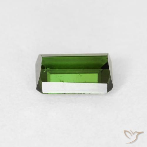 Turmalina Verde médio Natural 0.75ct, Corte Octógono / Esmeralda, VS-SI