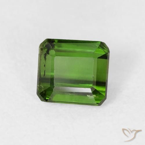 Turmalina Verde floresta Natural 0.79ct, Corte Octógono / Esmeralda, VS