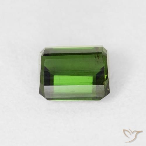 Turmalina Verde floresta Natural 0.79ct, Corte Octógono / Esmeralda, VS
