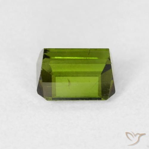 Turmalina Algas Verdes Natural 0.72ct, Corte Octógono / Esmeralda, VS