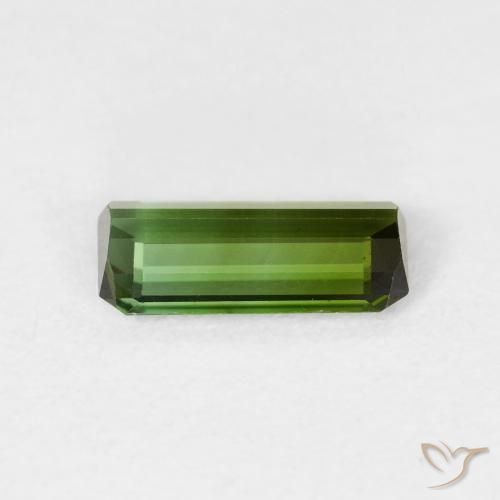 Turmalina Verde floresta Natural 0.99ct, Corte Octógono / Esmeralda, VVS-VS