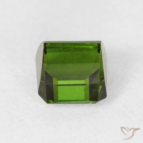 Turmalina verde escuro Natural 0.79ct, Corte Octógono / Esmeralda, VVS-VS