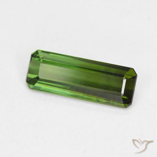 Turmalina Verde escuro Natural 1.09ct, Corte Octógono / Esmeralda, VVS-VS
