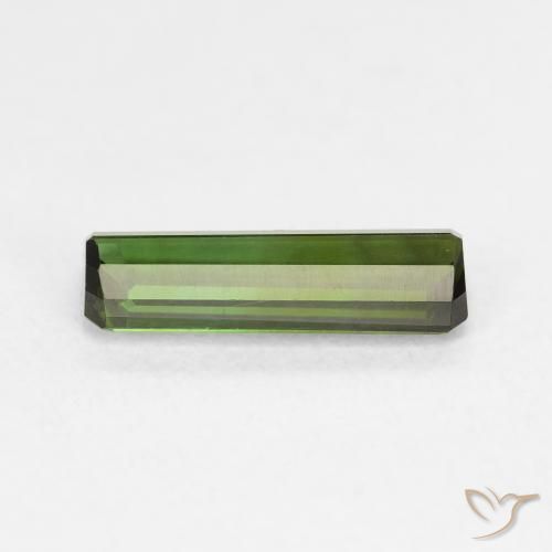 Turmalina Verde escuro Natural 1.09ct, Corte Octógono / Esmeralda, VVS-VS