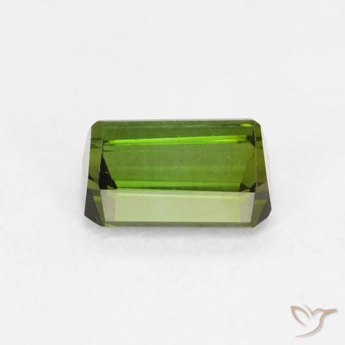 Turmalina Verde médio Natural 0.70ct, Corte Octógono / Esmeralda, VVS-VS