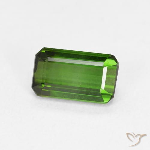 Turmalina Verde escuro Natural 1.06ct, Corte Octógono / Esmeralda, VVS-VS