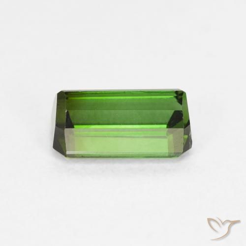 Turmalina Verde escuro Natural 1.06ct, Corte Octógono / Esmeralda, VVS-VS