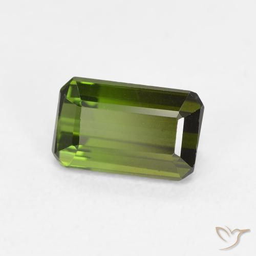 Turmalina Verde médio Natural 0.92ct, Corte Octógono / Esmeralda, VVS