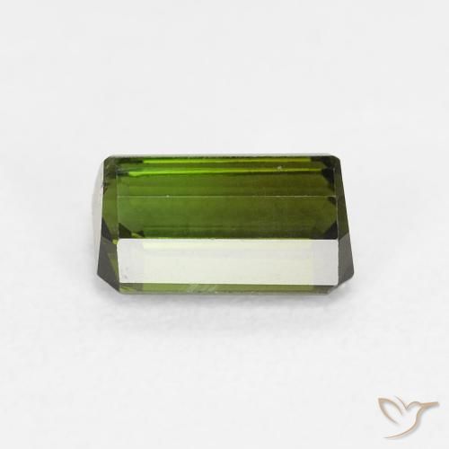 Turmalina Verde médio Natural 0.92ct, Corte Octógono / Esmeralda, VVS