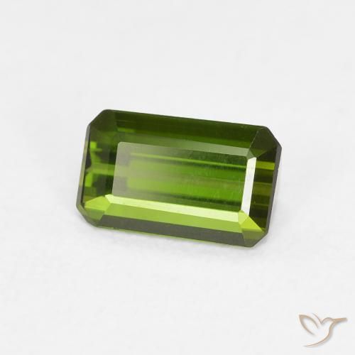 Turmalina Verde floresta Natural 0.74ct, Corte Octógono / Esmeralda, VVS