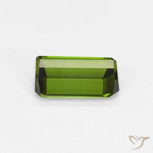 Turmalina Verde floresta Natural 0.74ct, Corte Octógono / Esmeralda, VVS