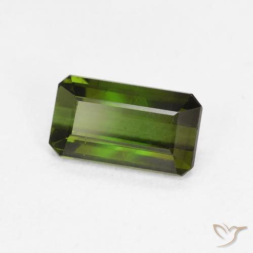 Turmalina Verde floresta Natural 0.92ct, Corte Octógono / Esmeralda, VVS