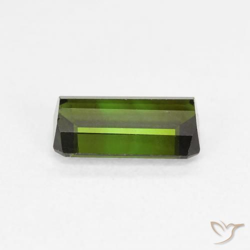 Turmalina Verde floresta Natural 0.92ct, Corte Octógono / Esmeralda, VVS