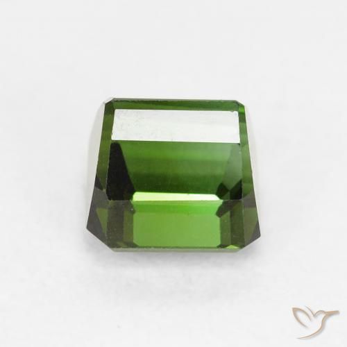 Turmalina Verde floresta Natural 1.10ct, Corte Octógono / Esmeralda, VVS
