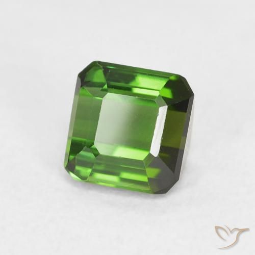 Turmalina Verde médio Natural 0.64ct, Corte Octógono / Esmeralda, VVS