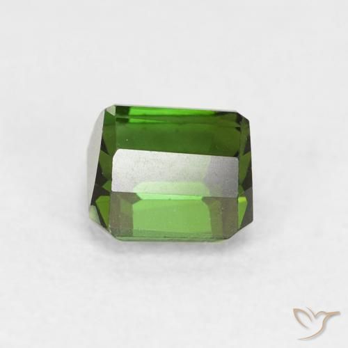 Turmalina Verde médio Natural 0.64ct, Corte Octógono / Esmeralda, VVS