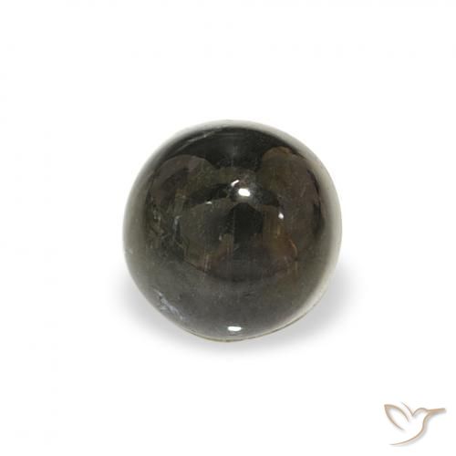 Turmalina Verde escuro Natural 0.64ct, Redondo, Transparente