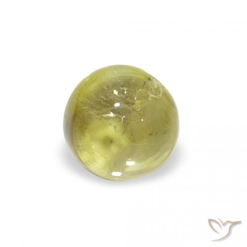 0.56ct Natural verde quente Turmalina, Redondo, Transparente