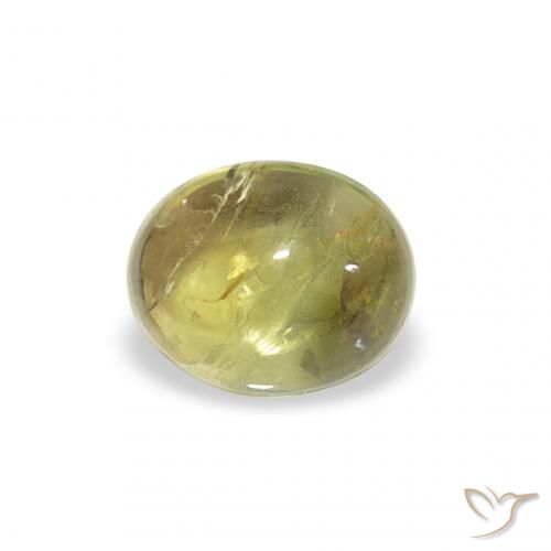 0.76ct Natural verde quente Turmalina, oval, Transparente
