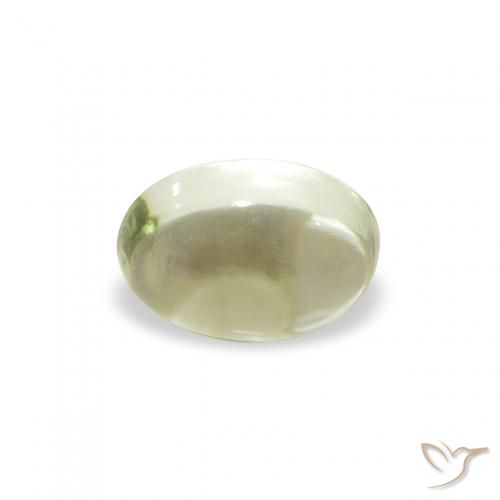 0.86ct Natural Verde amarelado Turmalina, oval, Transparente