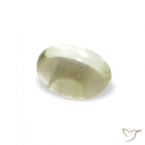 Turmalina Verde amarelado Natural 0.86ct, oval, Transparente