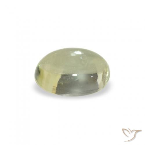 Turmalina Verde amarelado Natural 0.86ct, oval, Transparente