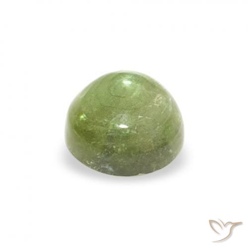 Turmalina Verde amarelado Natural 0.57ct, Redondo, Transparente