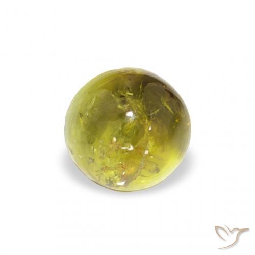 1.12ct Natural verde quente Turmalina, Redondo, Transparente